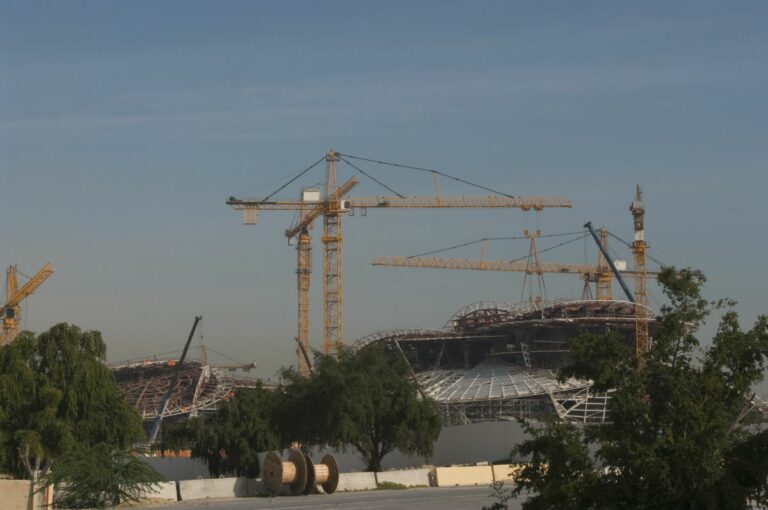 National Museum of Qatar under construction. Al Salata 2014